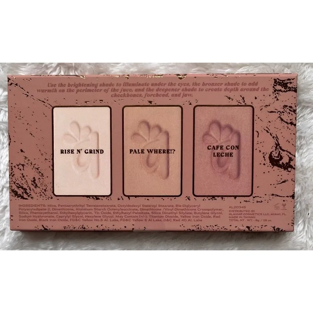 NEW/SEALED! Alamar Cosmetics Brighten & Bronze Complexion Trio in Fair/Light
